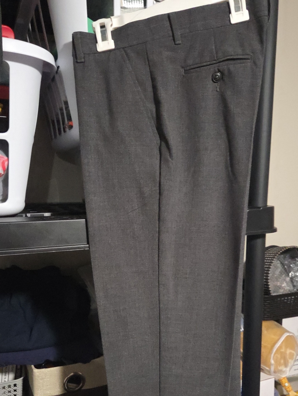 Chaps Charcoal Gray Kids Formal Dress Pants.  16 Husky
